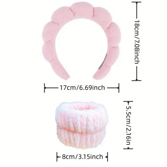 Pink Leopard 3 Piece Spa Headband Set - Picture 4 of 4